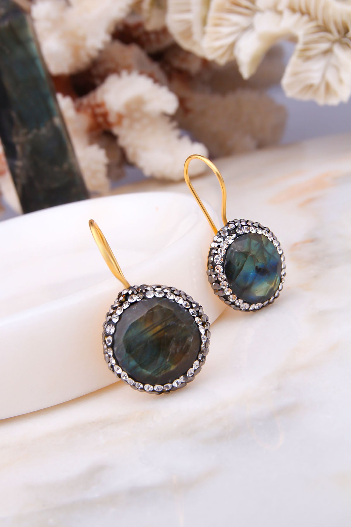 Labradorite Boucles d'oreilles
