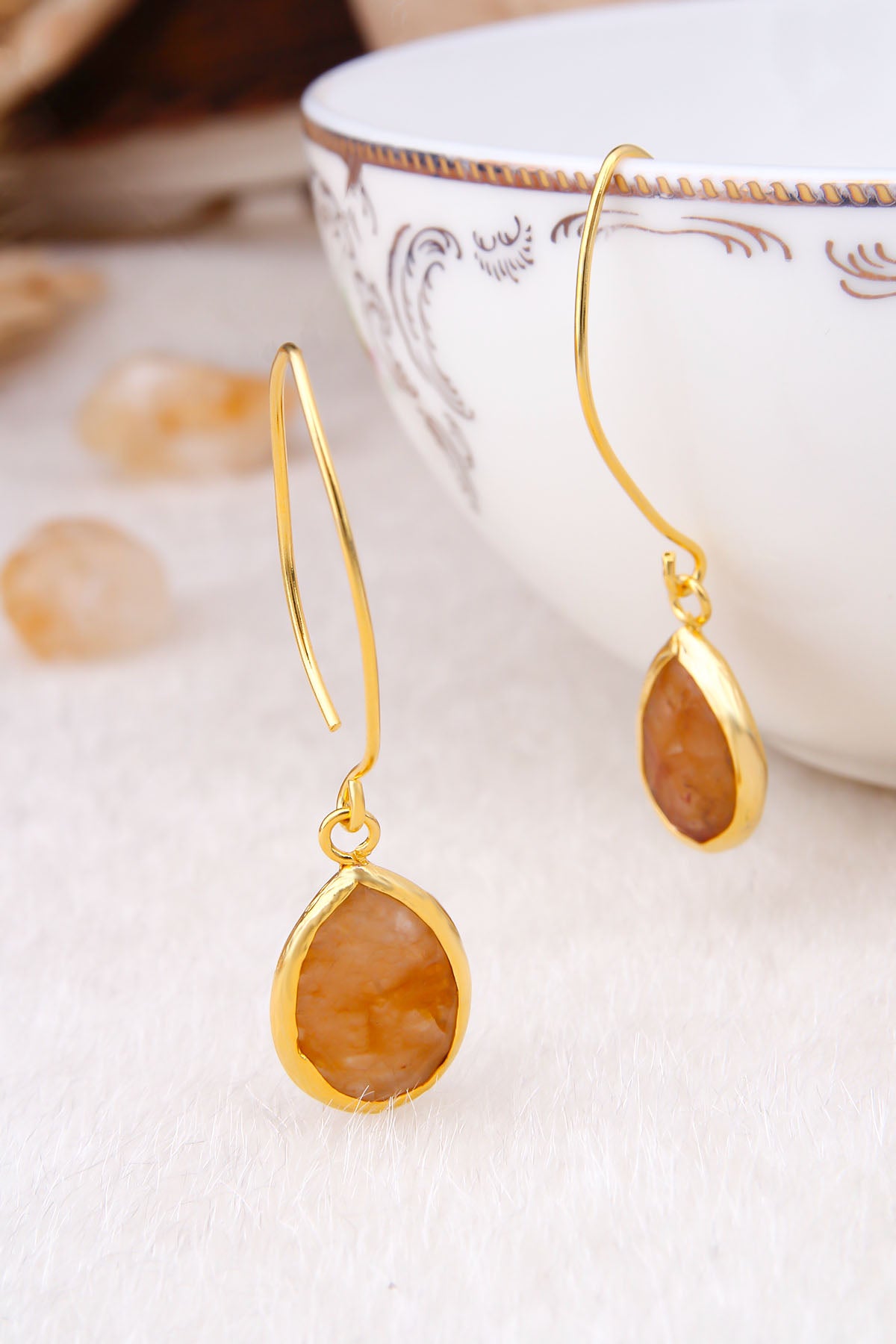 Citrine Boucles d'oreilles