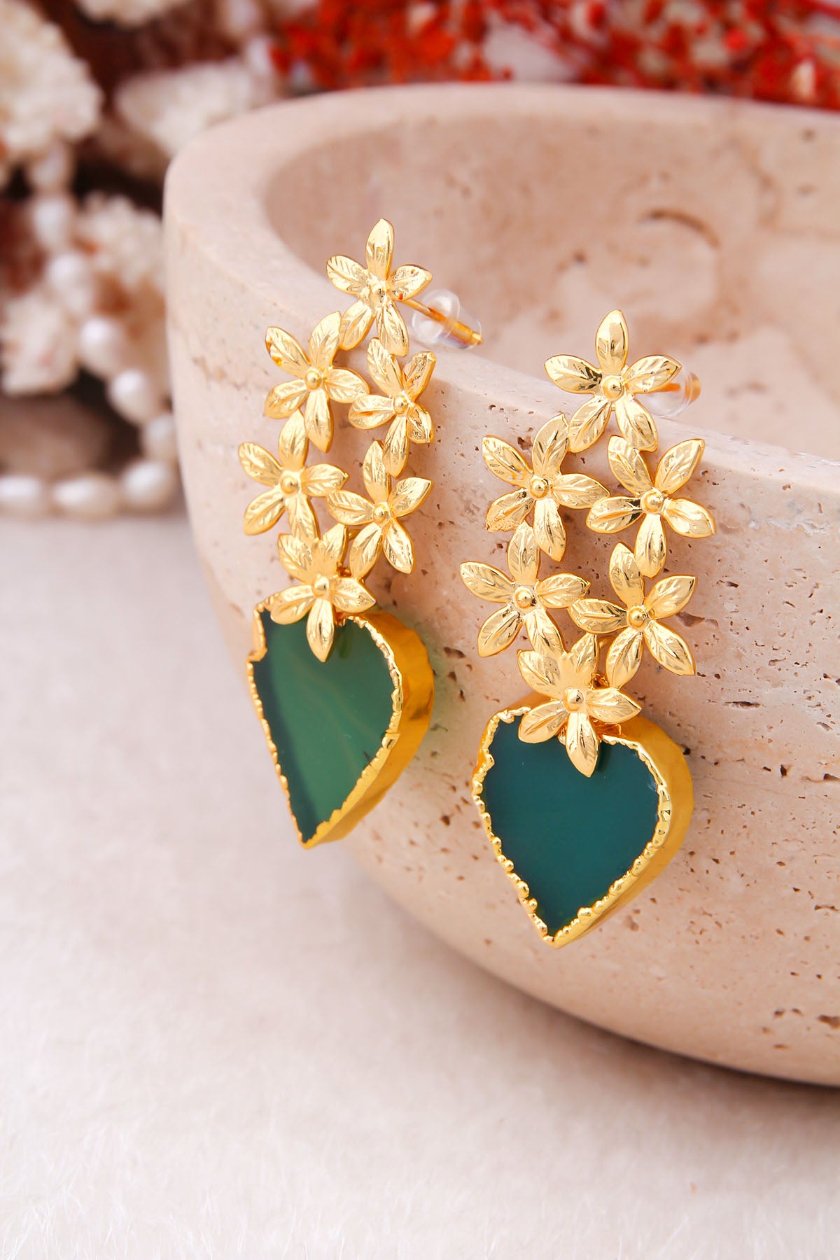 Agate Boucles d'oreilles