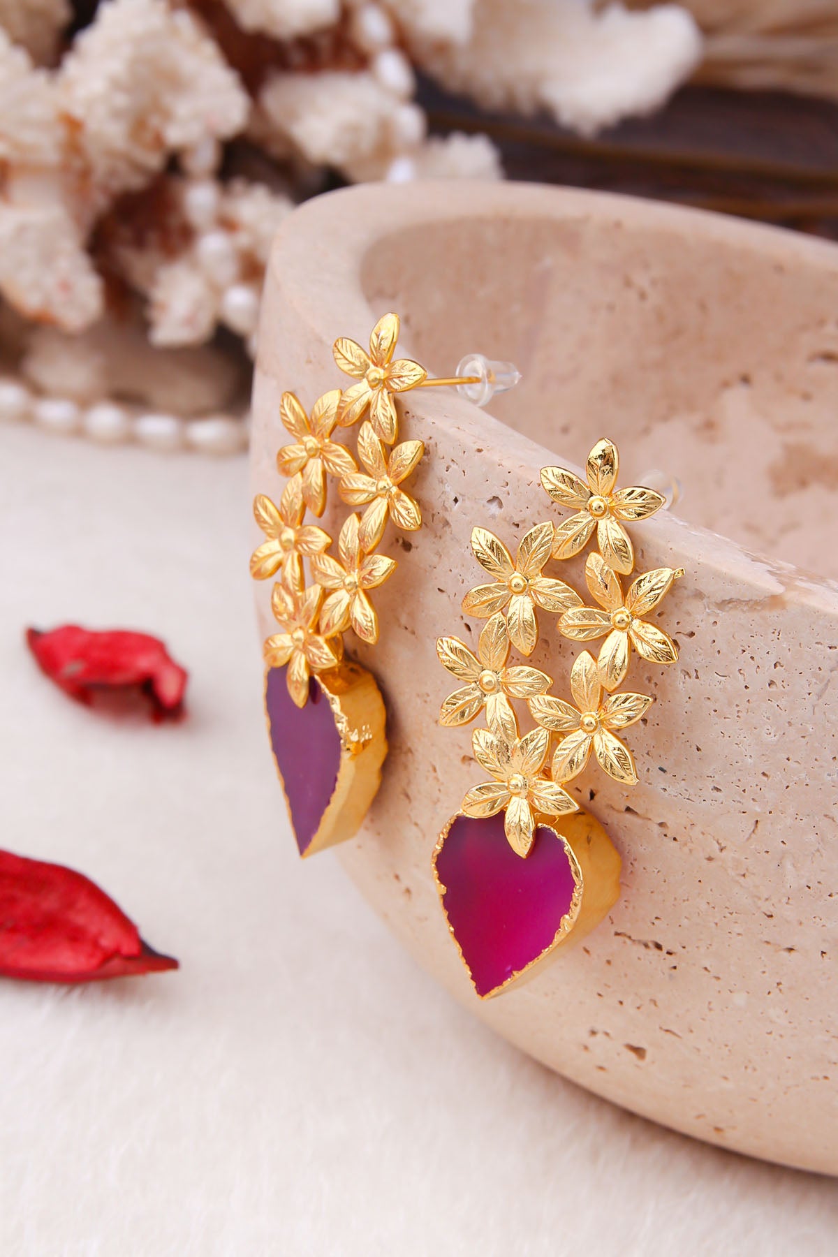 Agate Boucles d'oreilles
