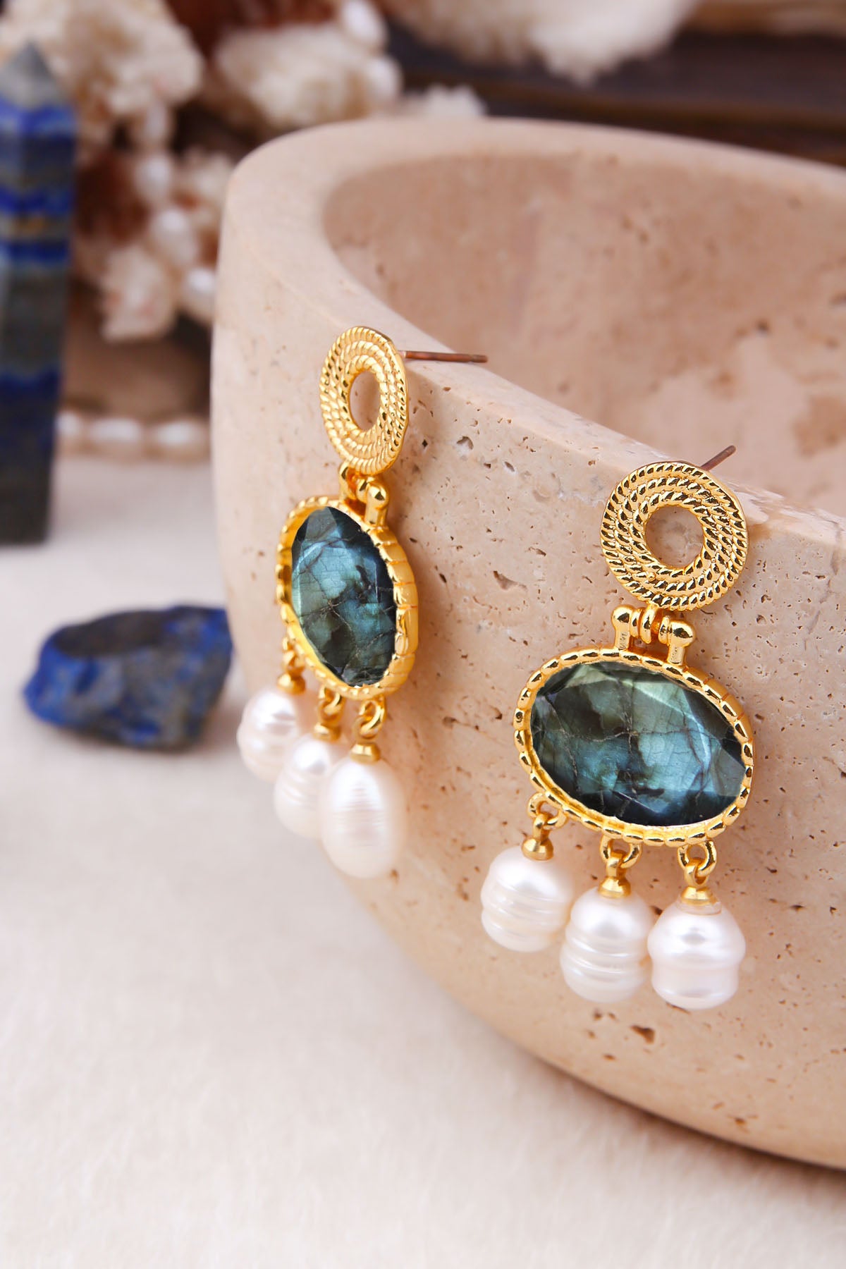 Agate Boucles d'oreilles