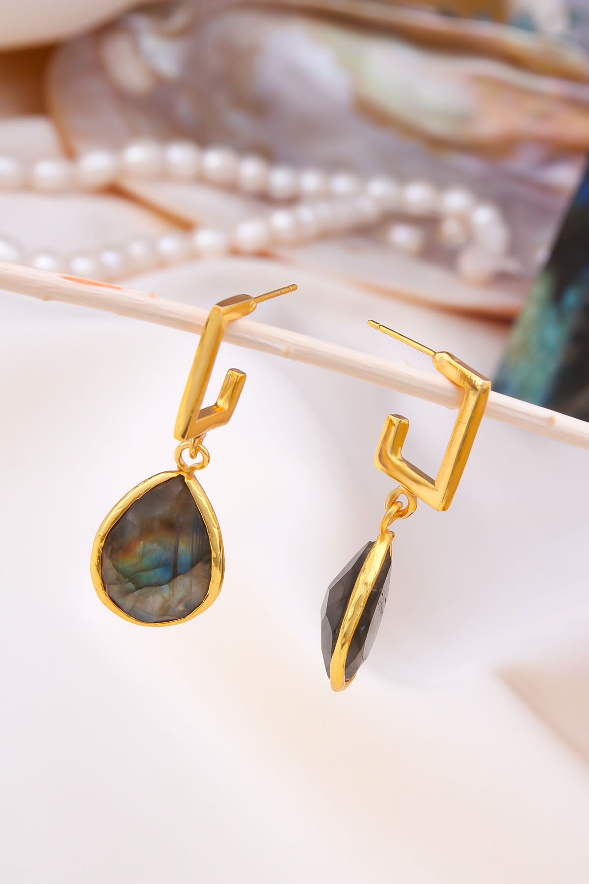 Labradorite Boucles d'oreilles