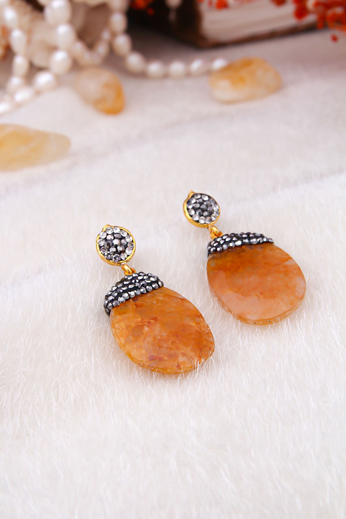 Citrine Boucles d'oreilles