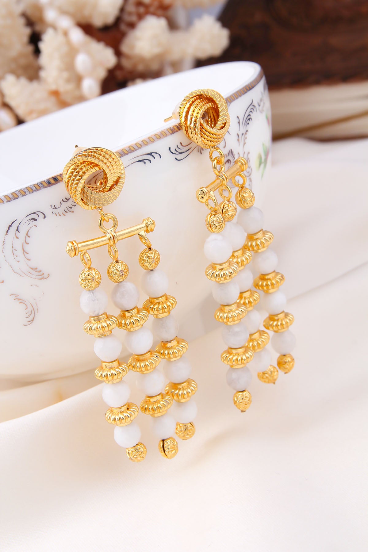MoonStone  Boucles d'oreilles