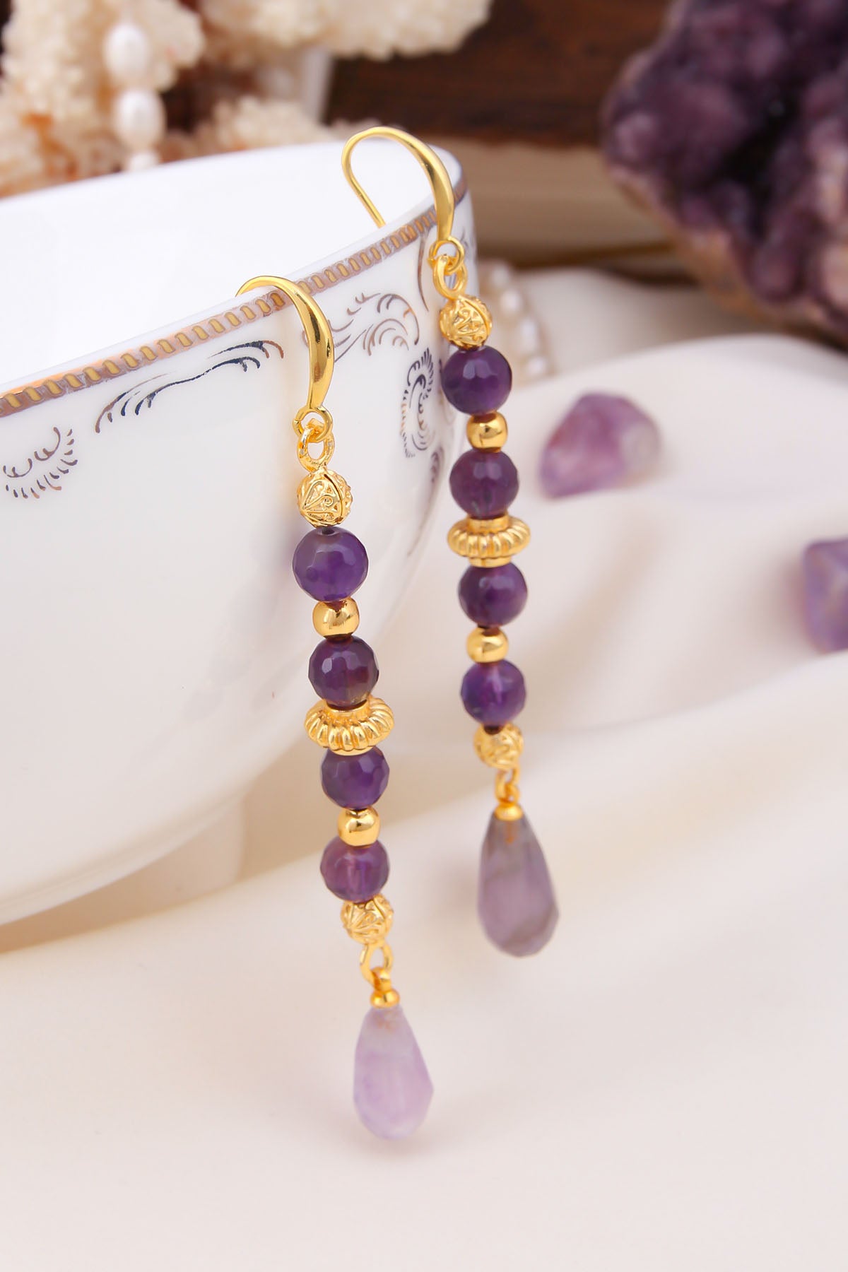 Amethyst  Boucles d'oreilles