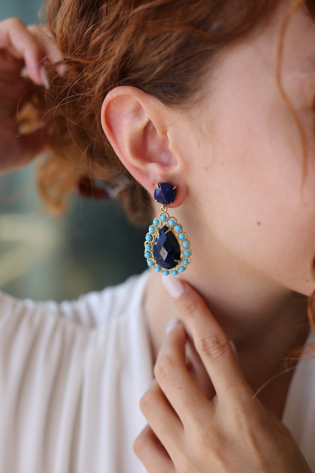 Lapis Boucles d'oreilles