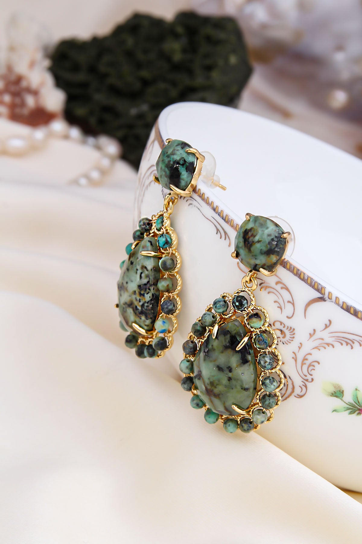 Turquoise Boucles d'oreilles