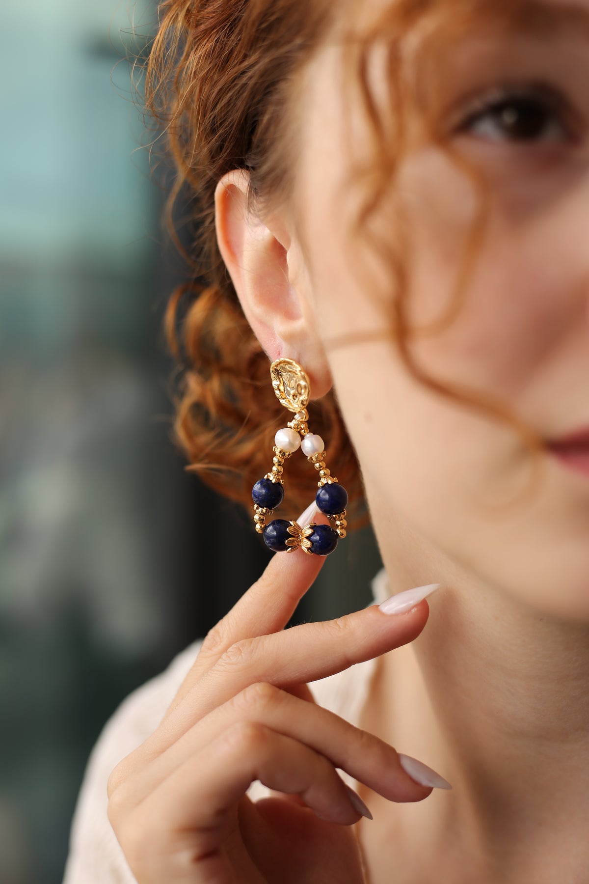 Lapis Boucles d'oreilles