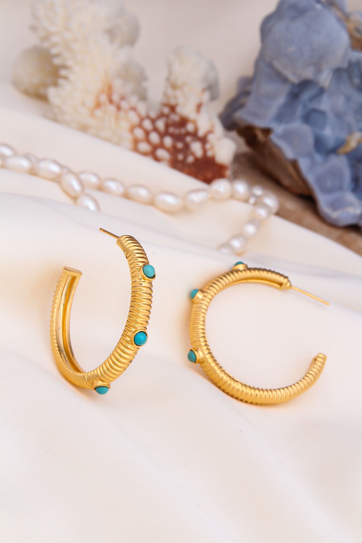 Turquoise Boucles d'oreilles