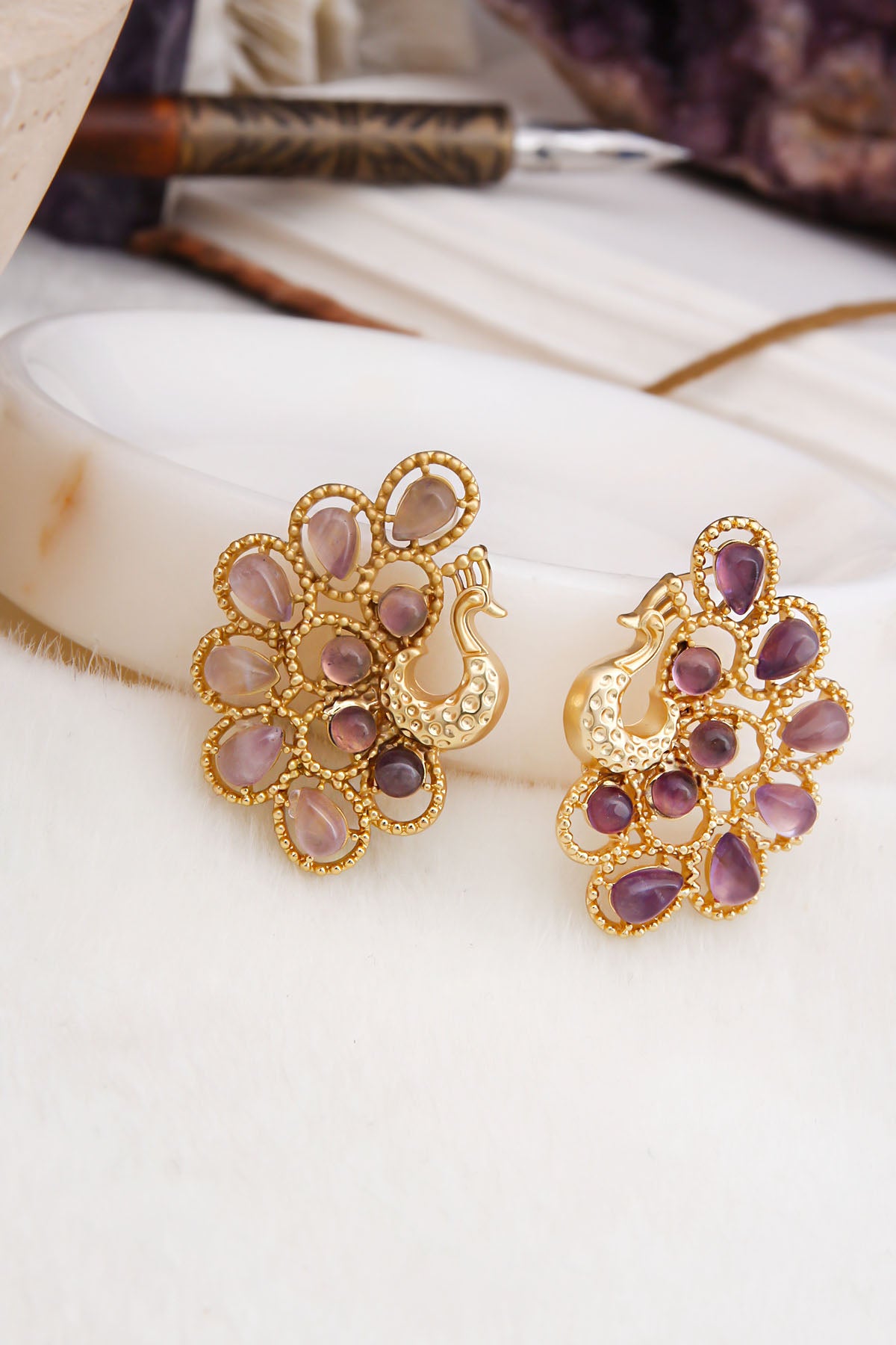 Amethsyt Earring