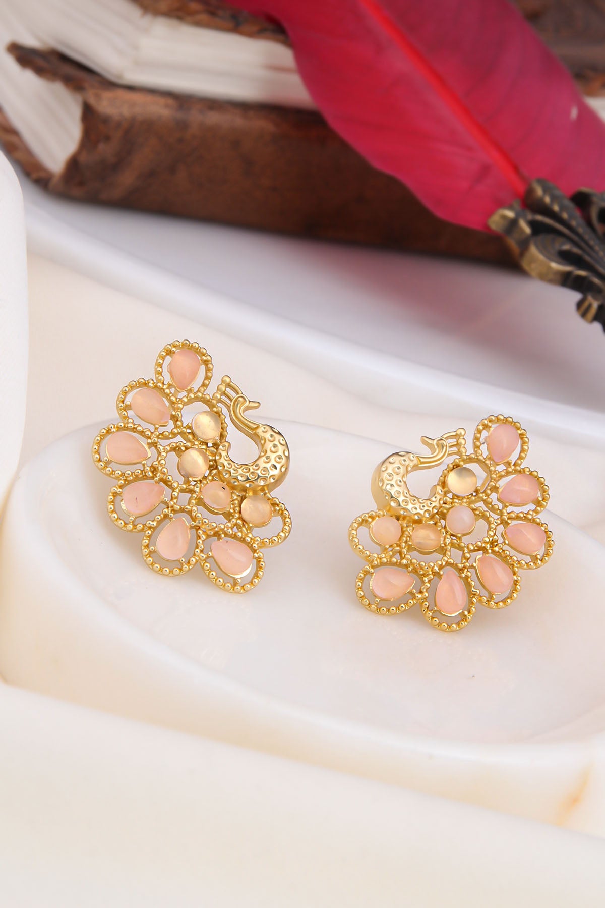 Pink Quarz Earring