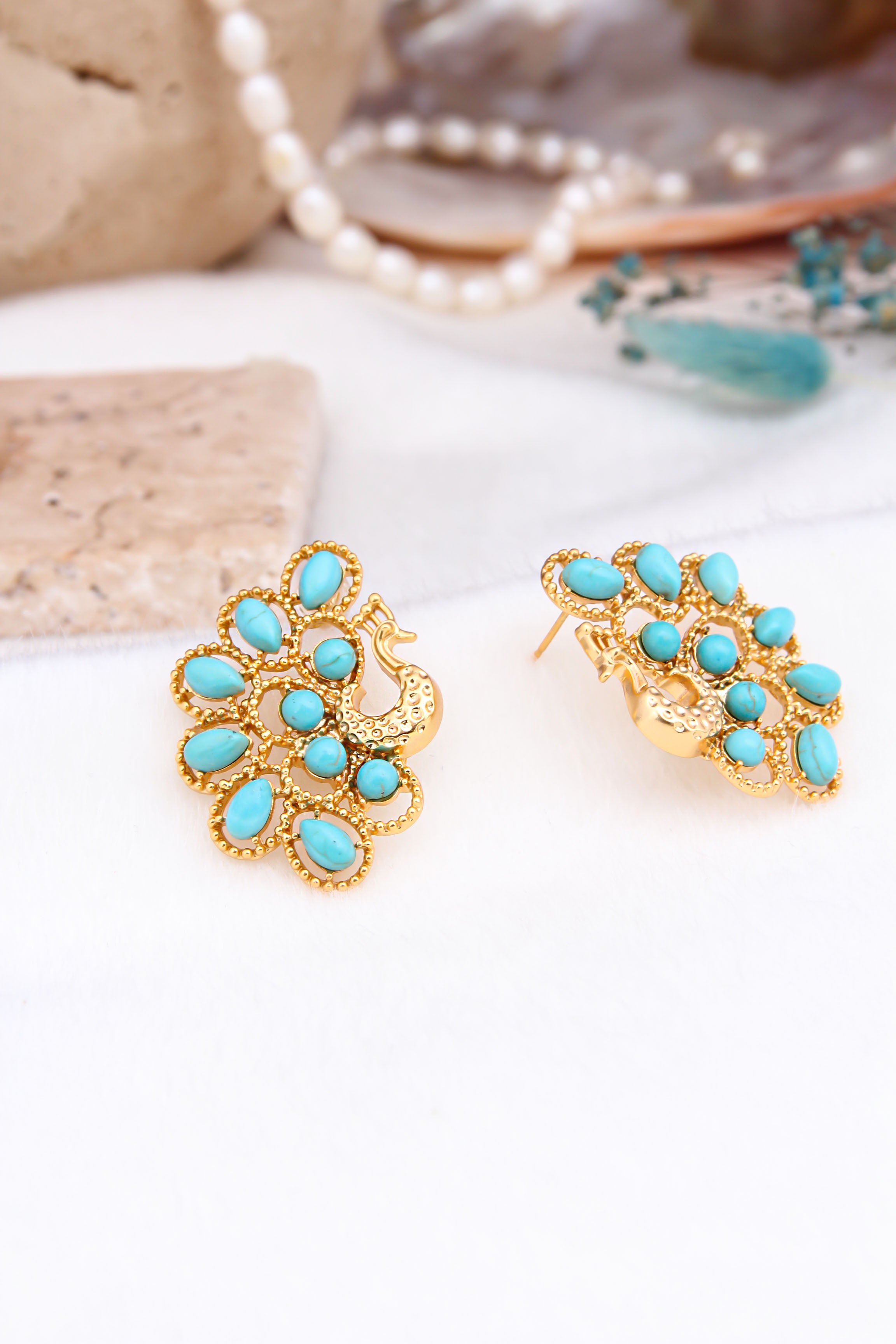 Turquoise Boucles d'oreilles