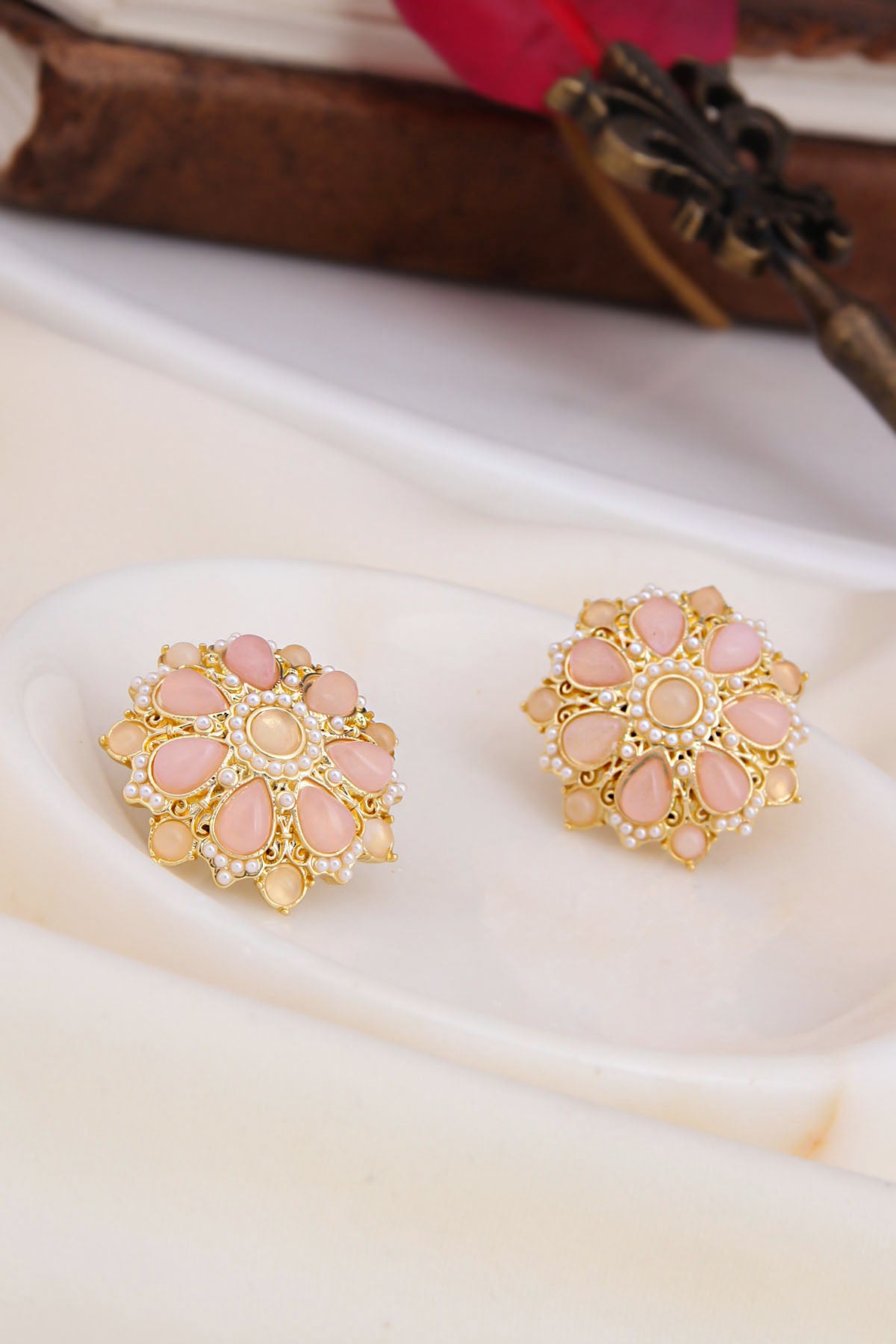 Pink Quarz Earring