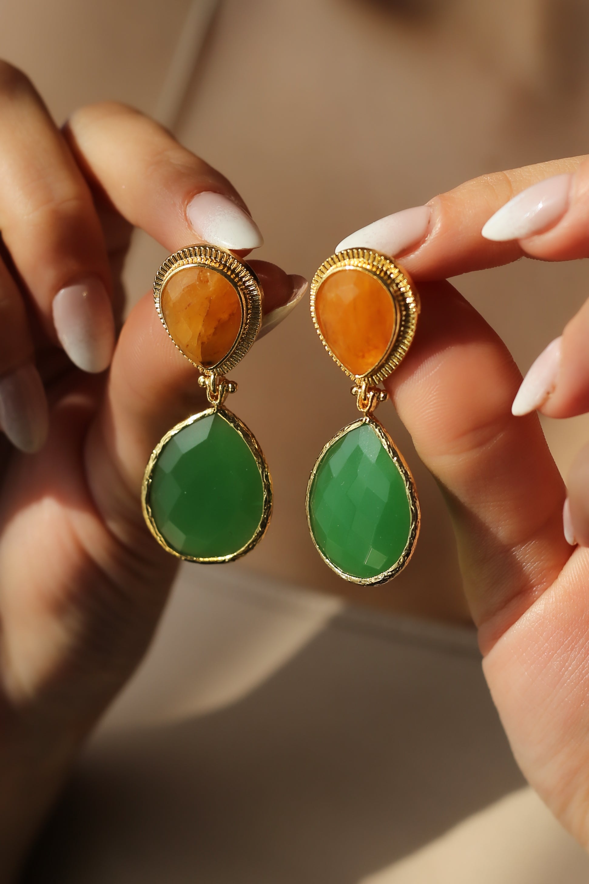 Citrine Boucle d'oreilles