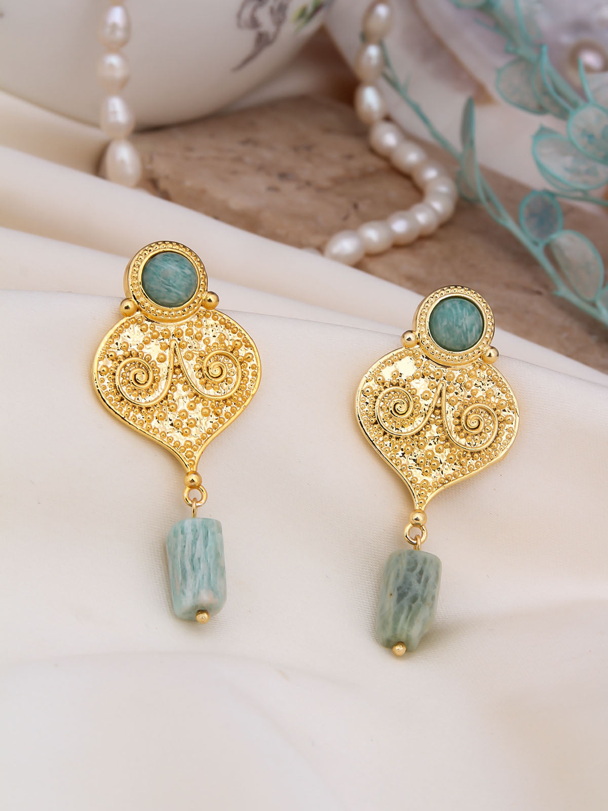 Amazonite Boucles d'oreilles