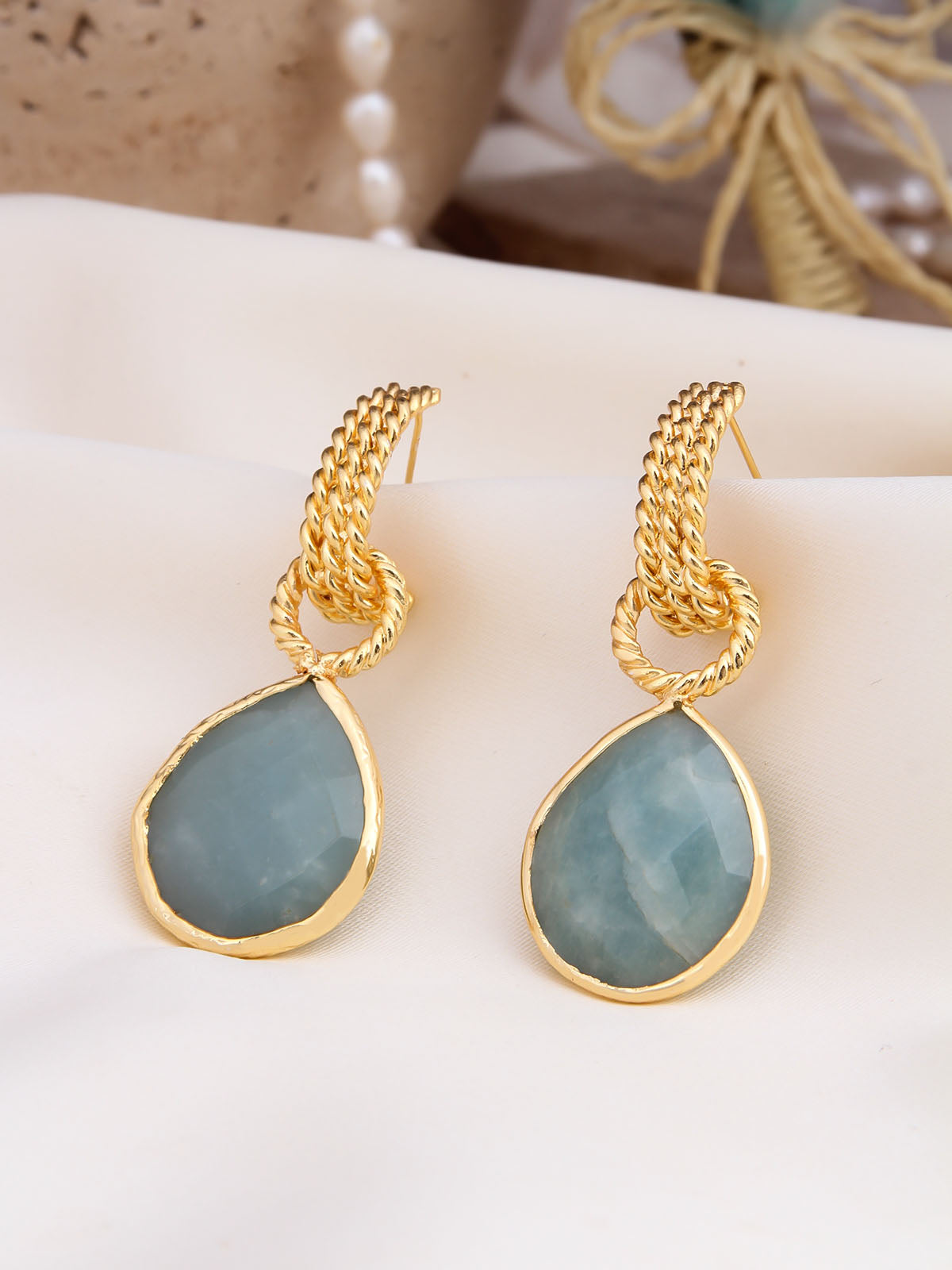 Amazonite Boucles d'oreilles