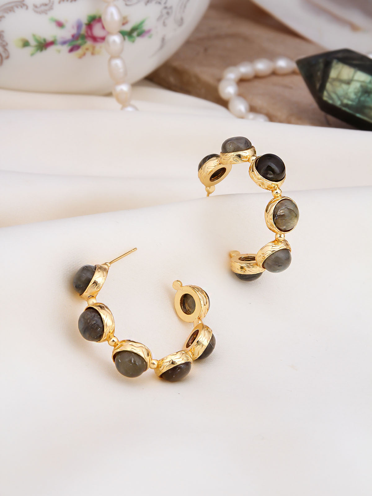 Labradorite Boucles d'oreilles