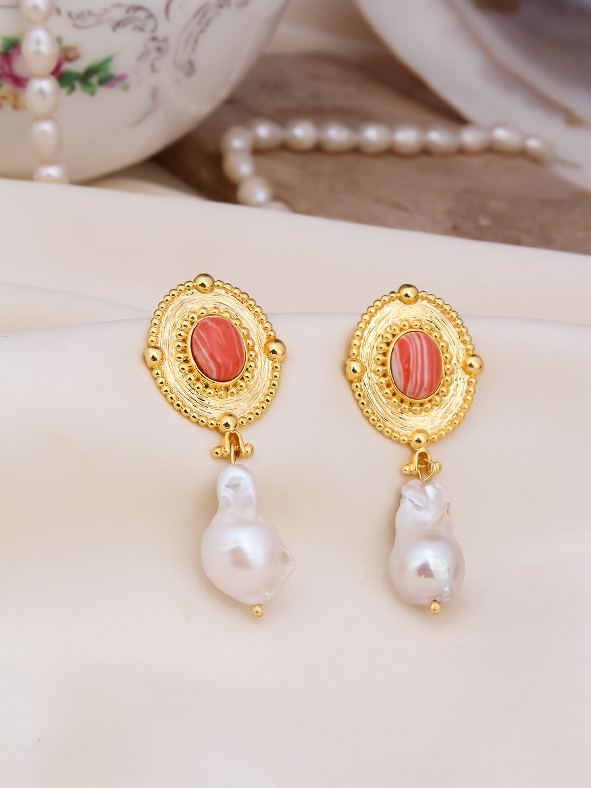 Varasite & Pearl Boucles d'oreilles