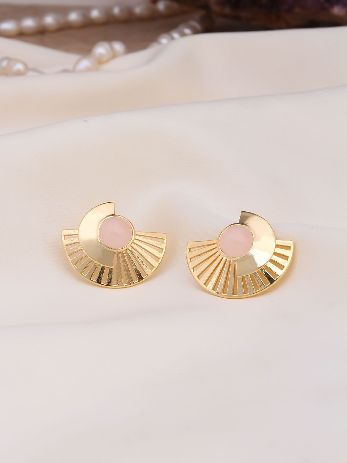 Pink Quartz Boucles D'oreilles