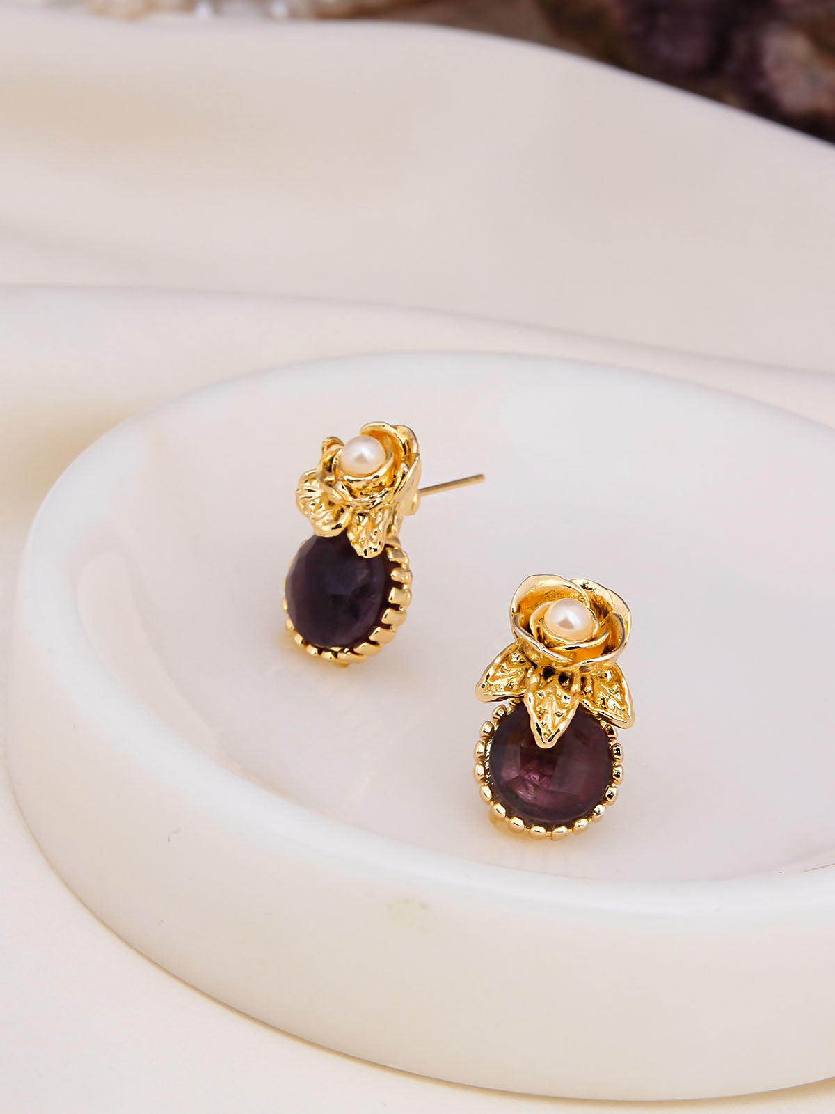 Amethyst Boucles d'oreilles