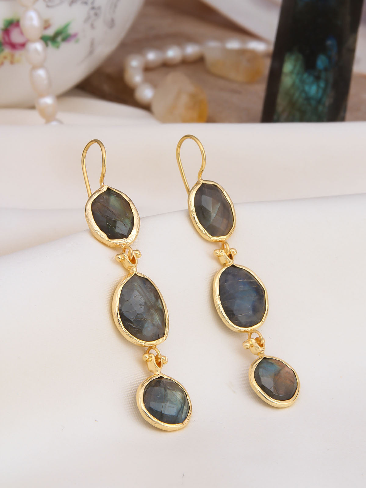 Labradorite Boucles d'oreilles