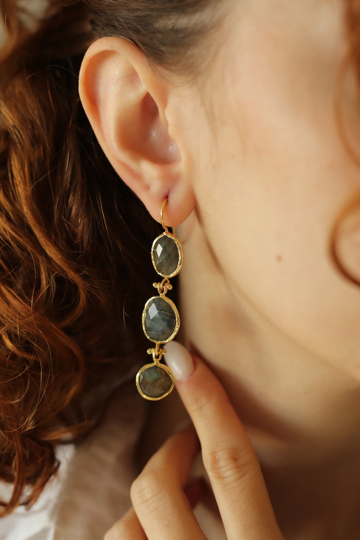 Labradorite Boucles d'oreilles