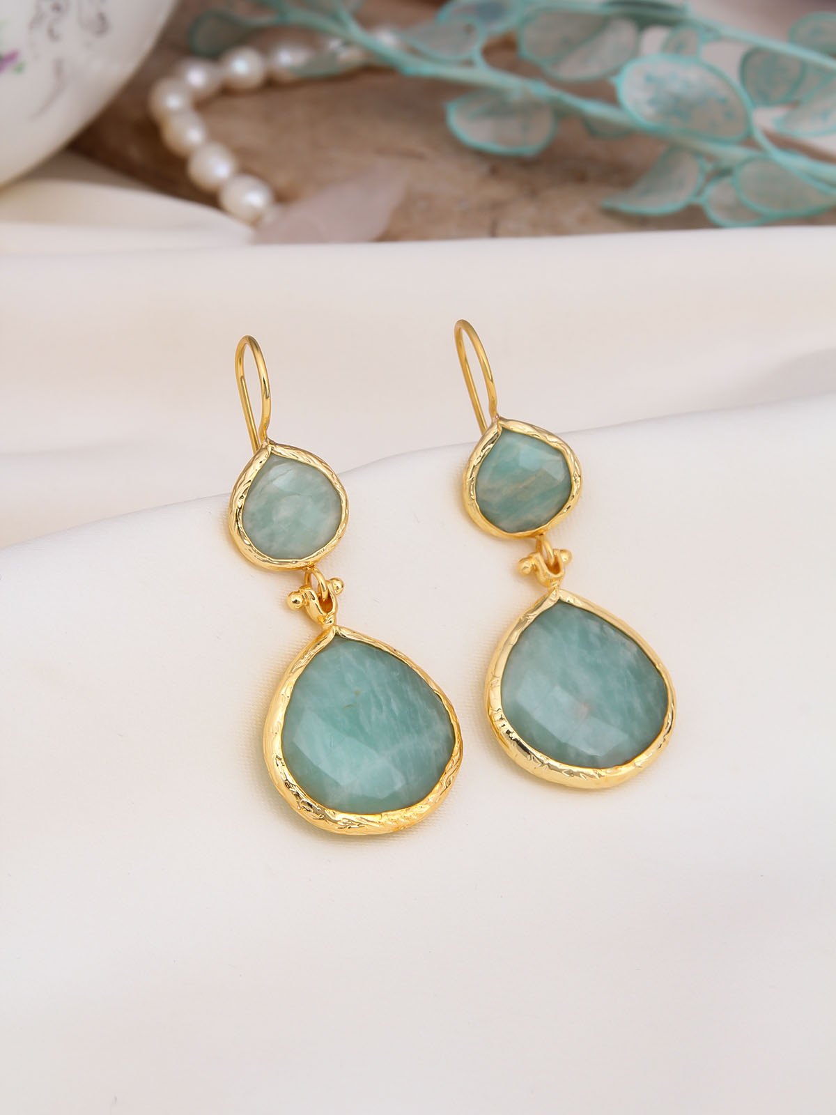 Amazonite Boucles D'oreilles