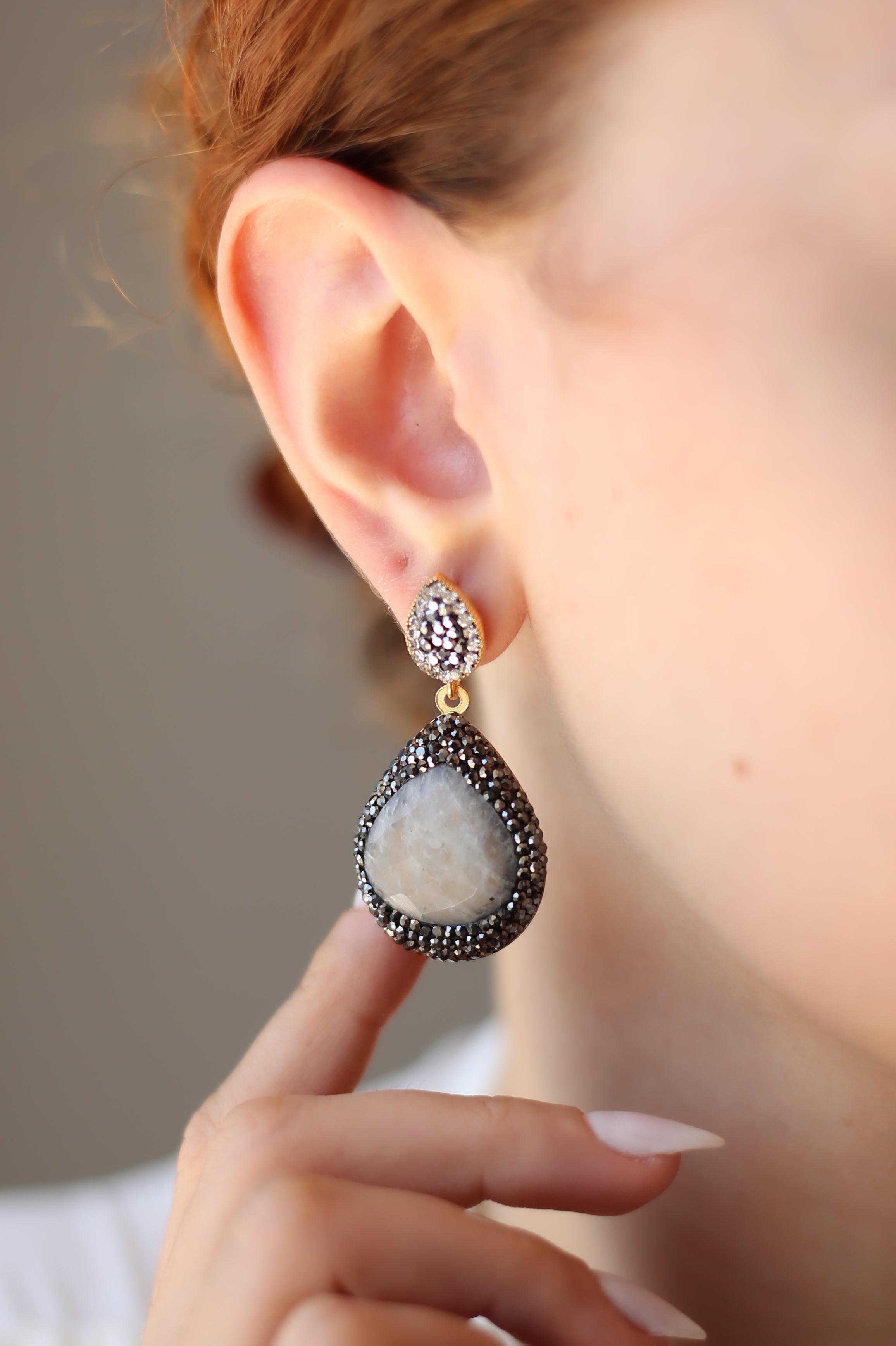 Moonstone Earring