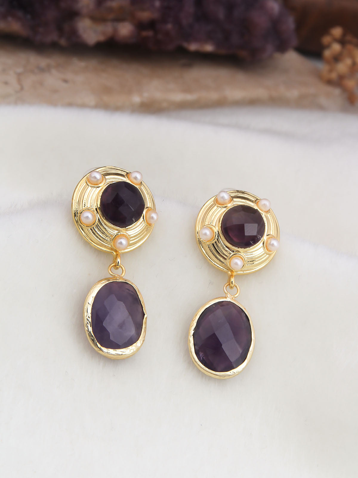 Amethyst Boucle d'oreilles