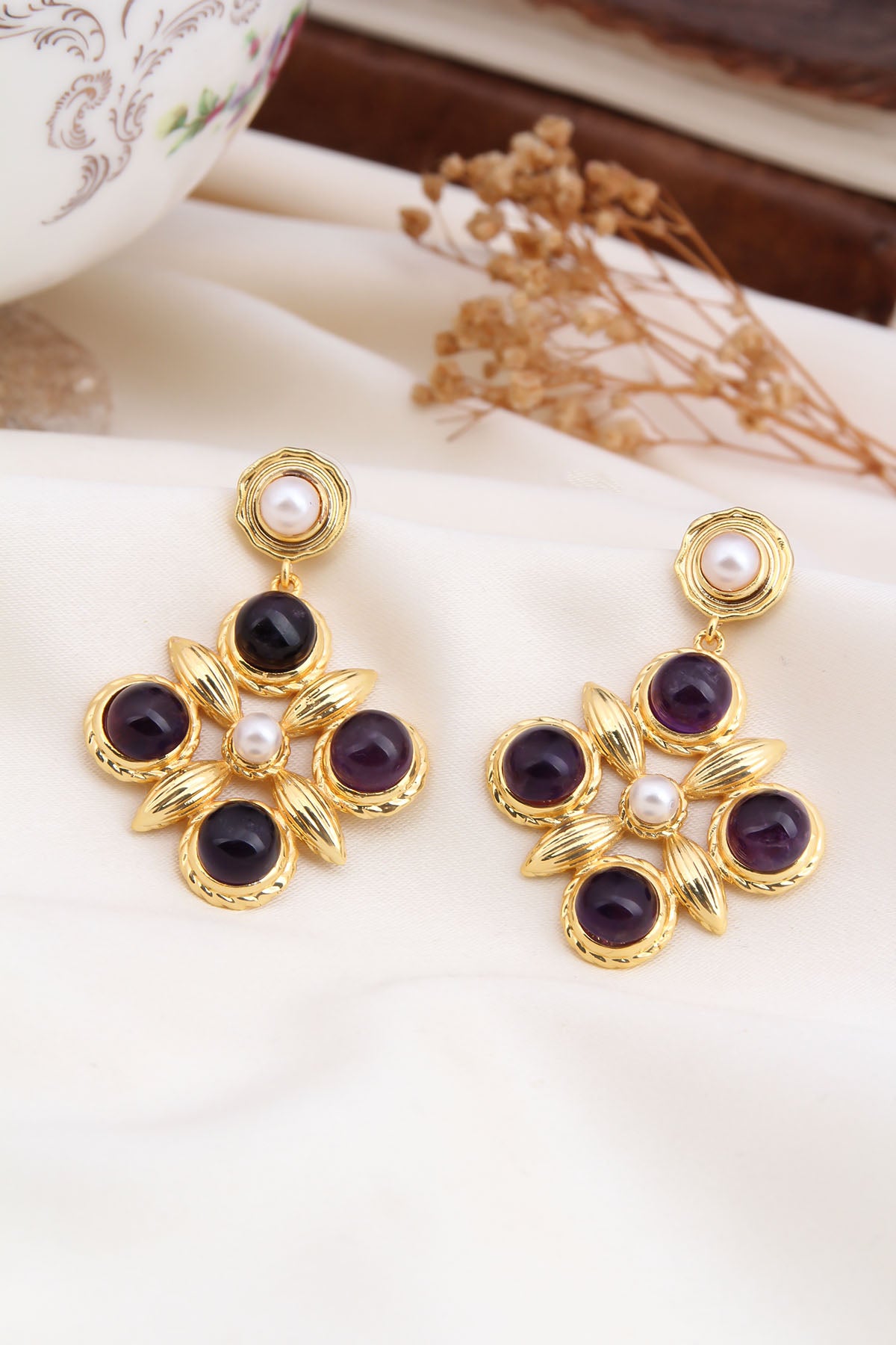 Amethsyt Earring