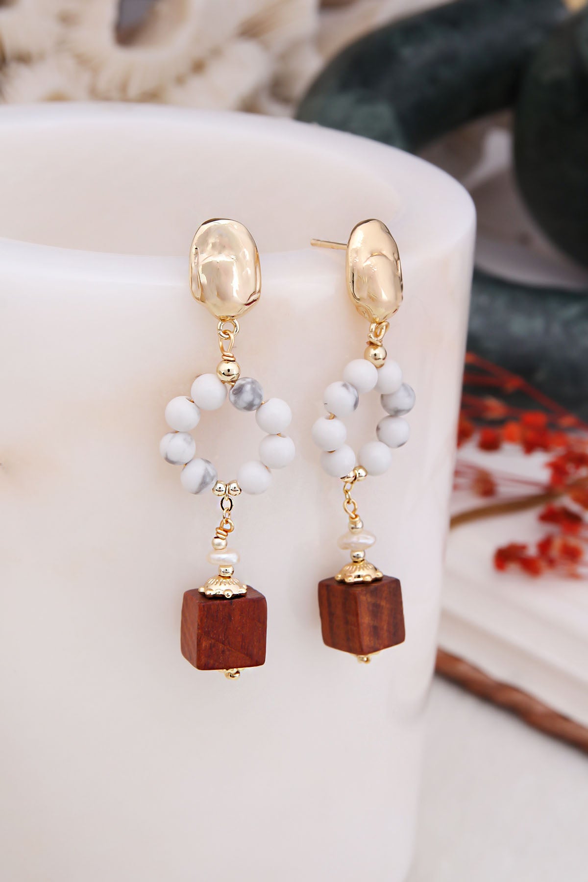 Agate Earring