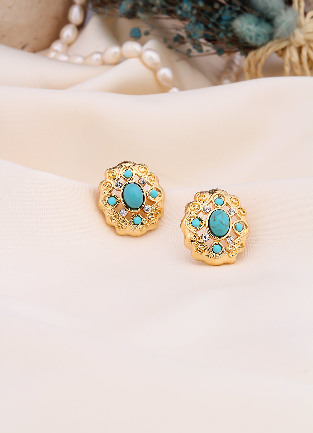 Turquoise Boucles D'oreilles