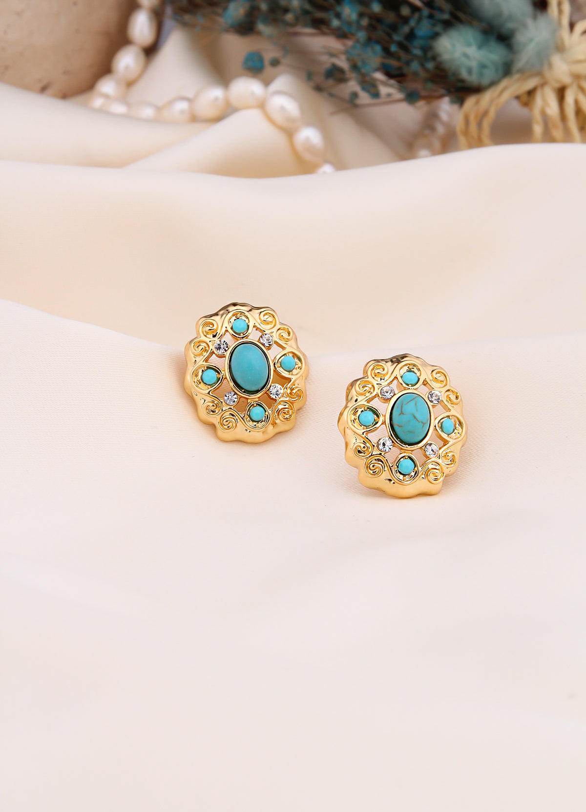Turquoise Boucles D'oreilles