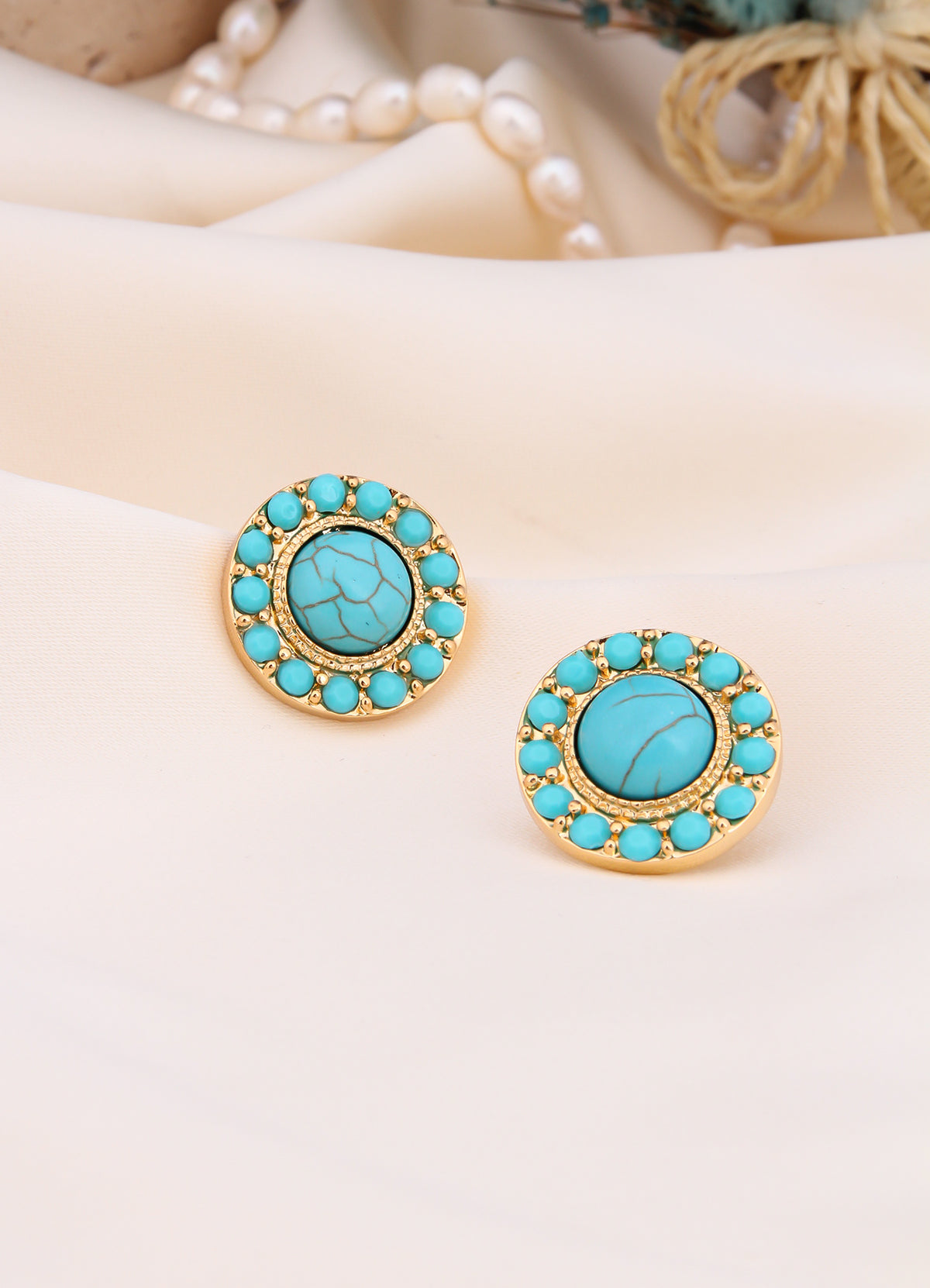 Turquoise Boucles D'oreilles