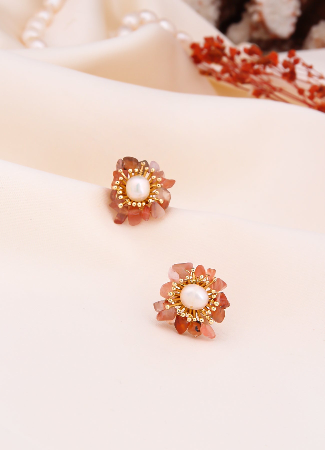 Citrine & Pearl Earring