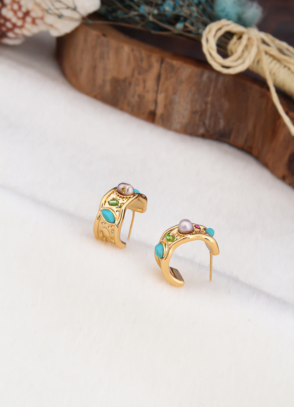 Zircon & Pearl Earring