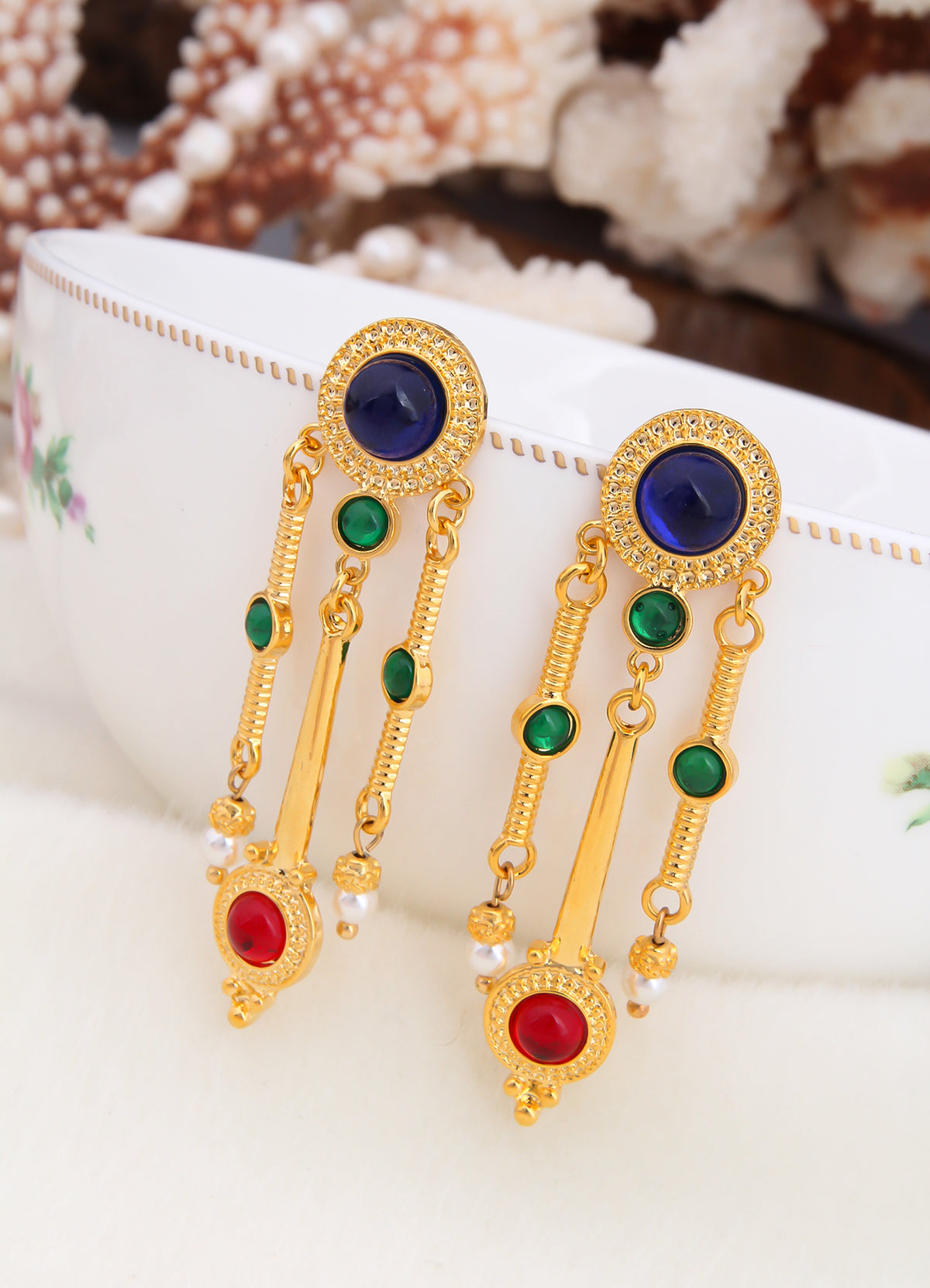 Zircon & Pearl Earring