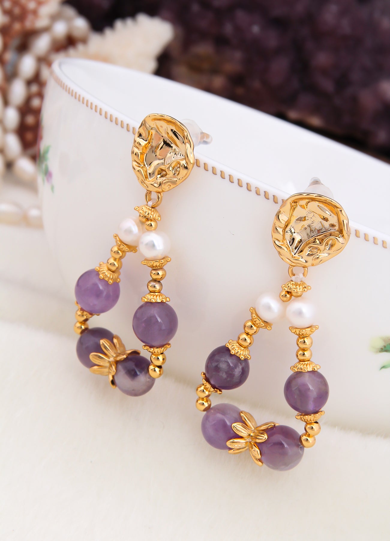 Crystal & Pearl Earring