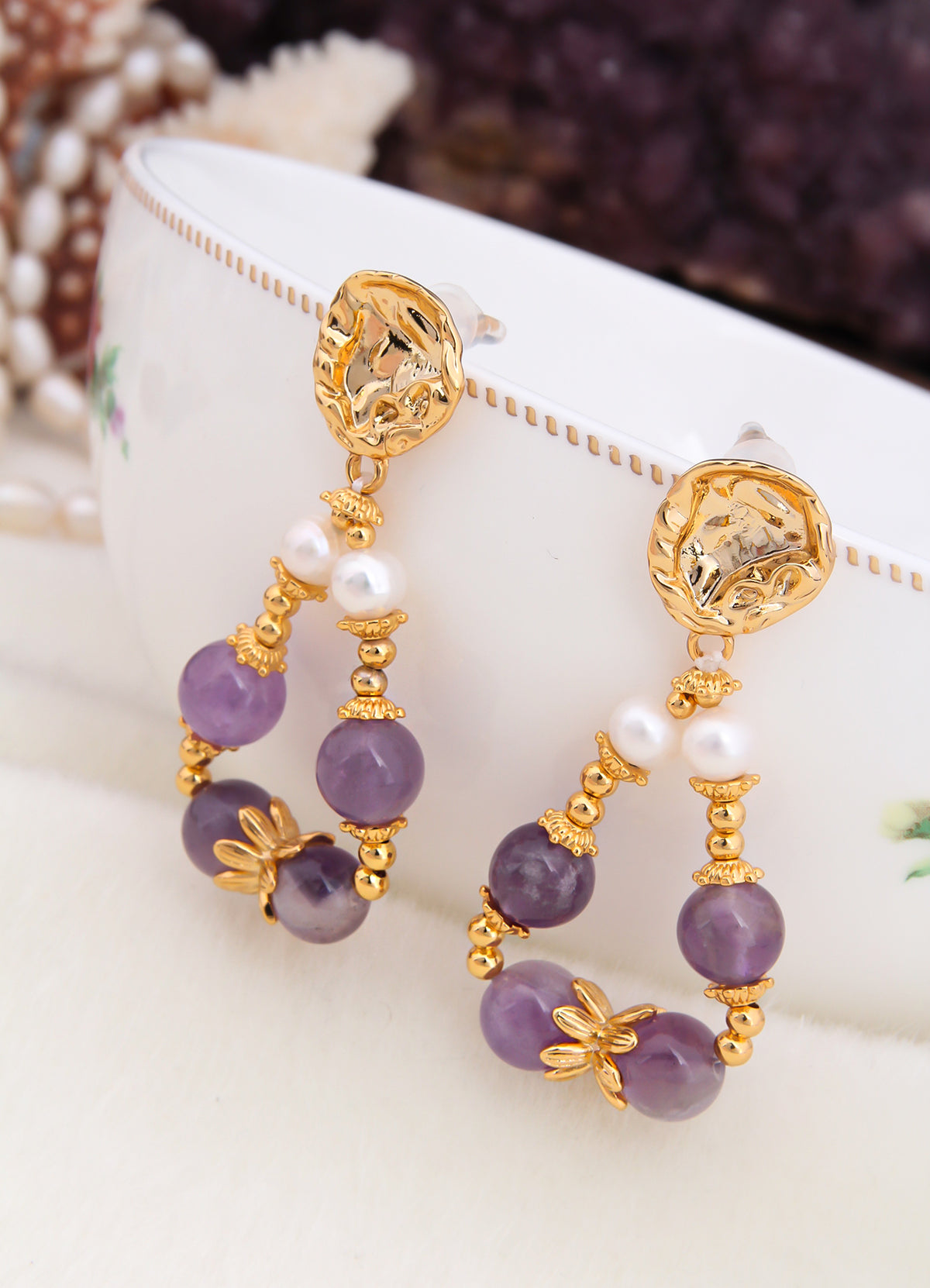 Crystal & Pearl Earring