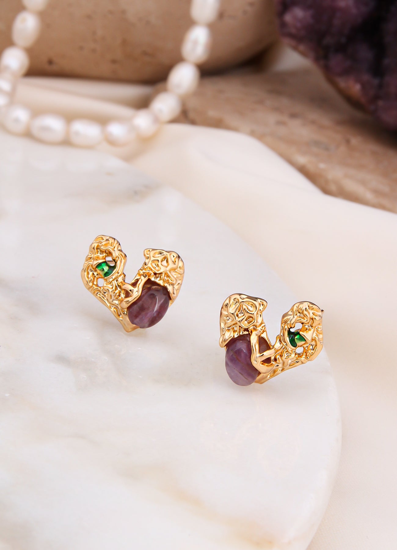 Amethyst Boucles D'oreilles