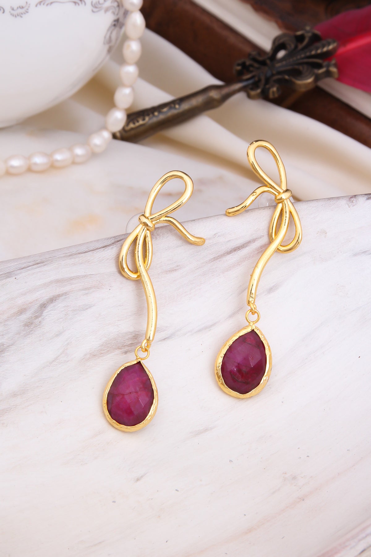 Agate Earring