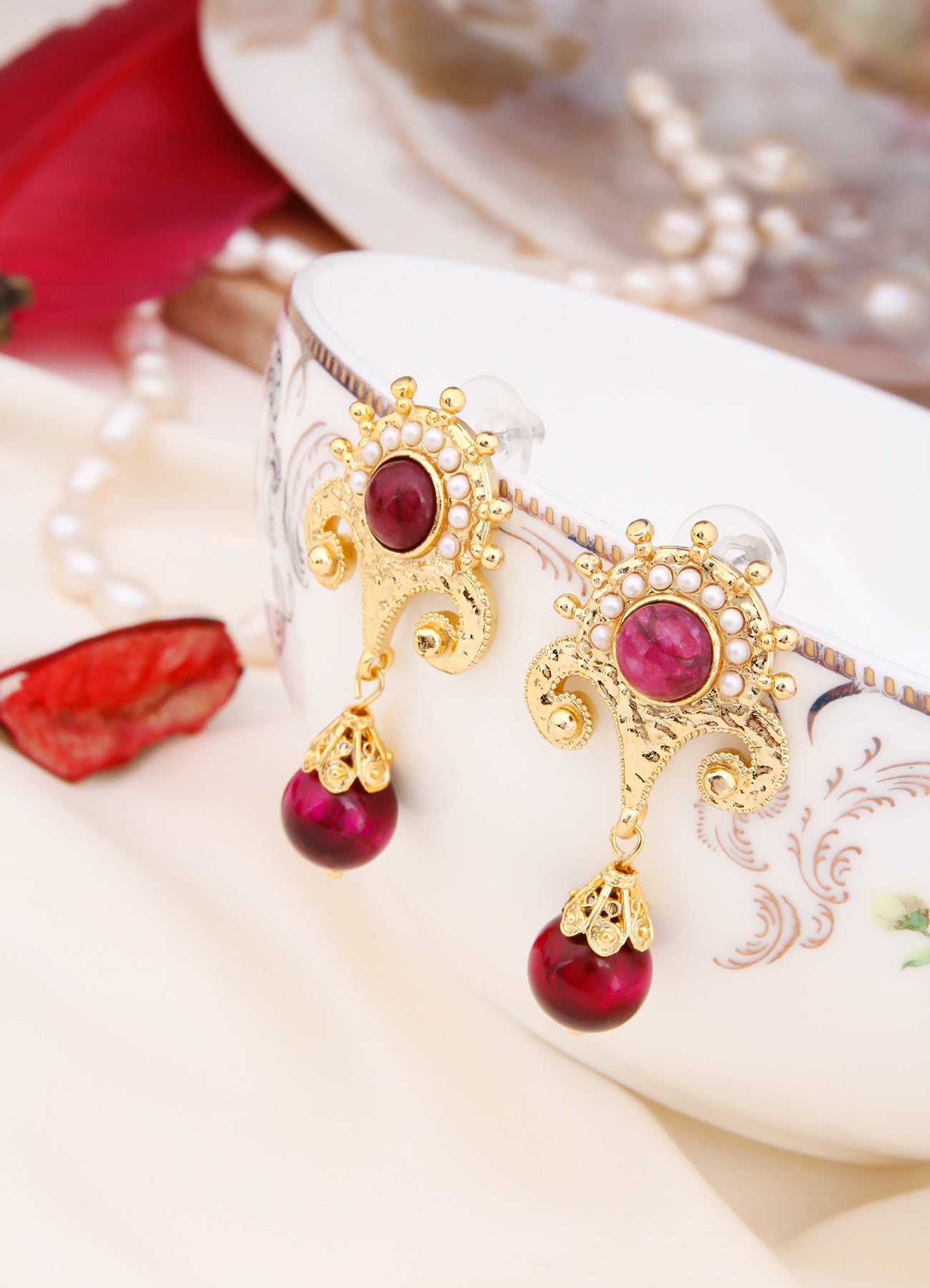 Tiger Eyes Earring