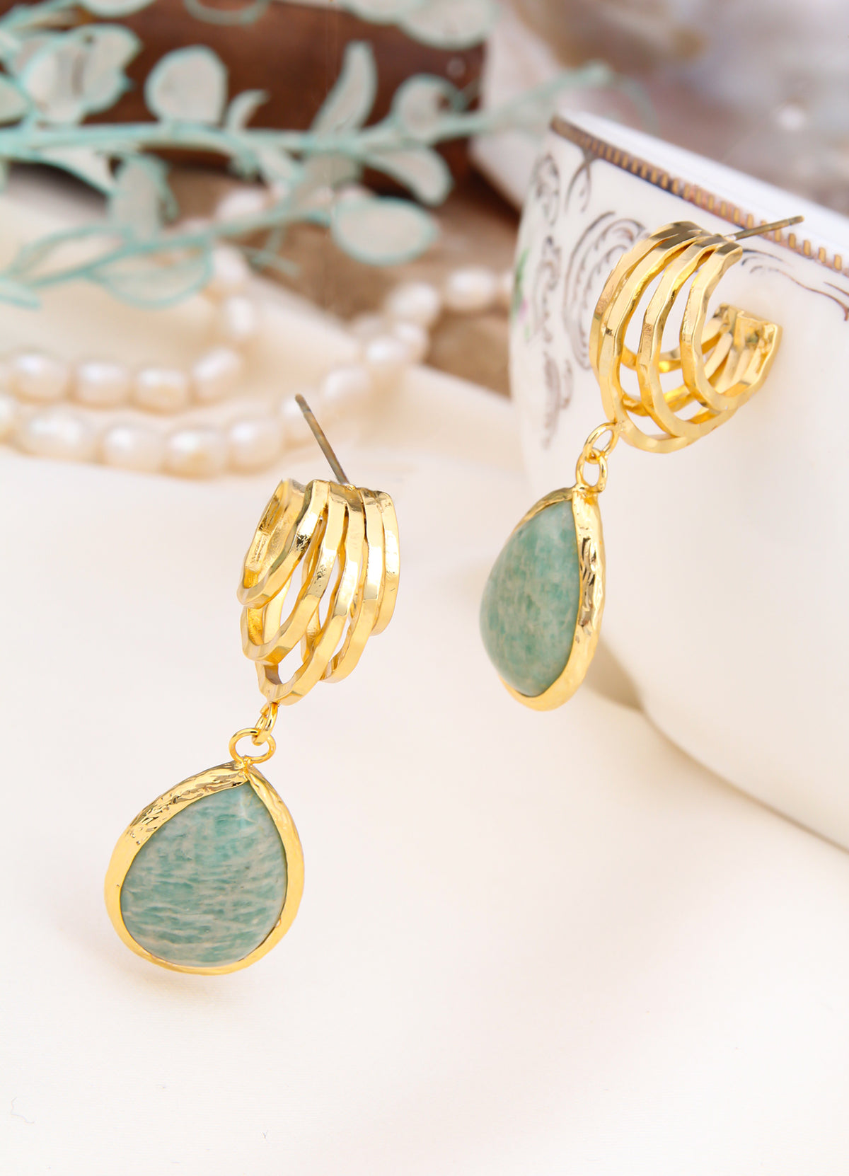 Amazonite Boucles D'oreilles