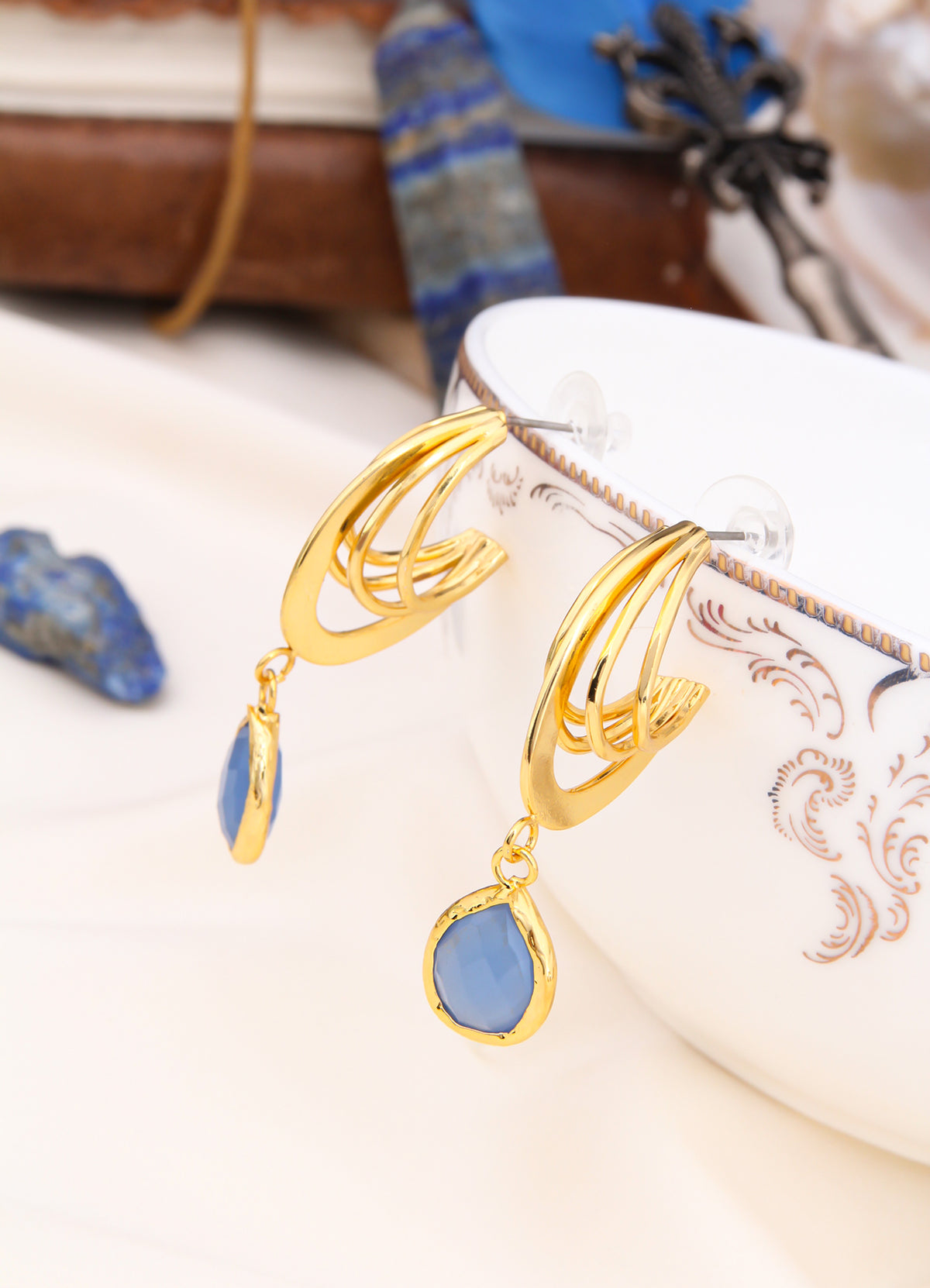 Aquamarine Boucles D'oreilles