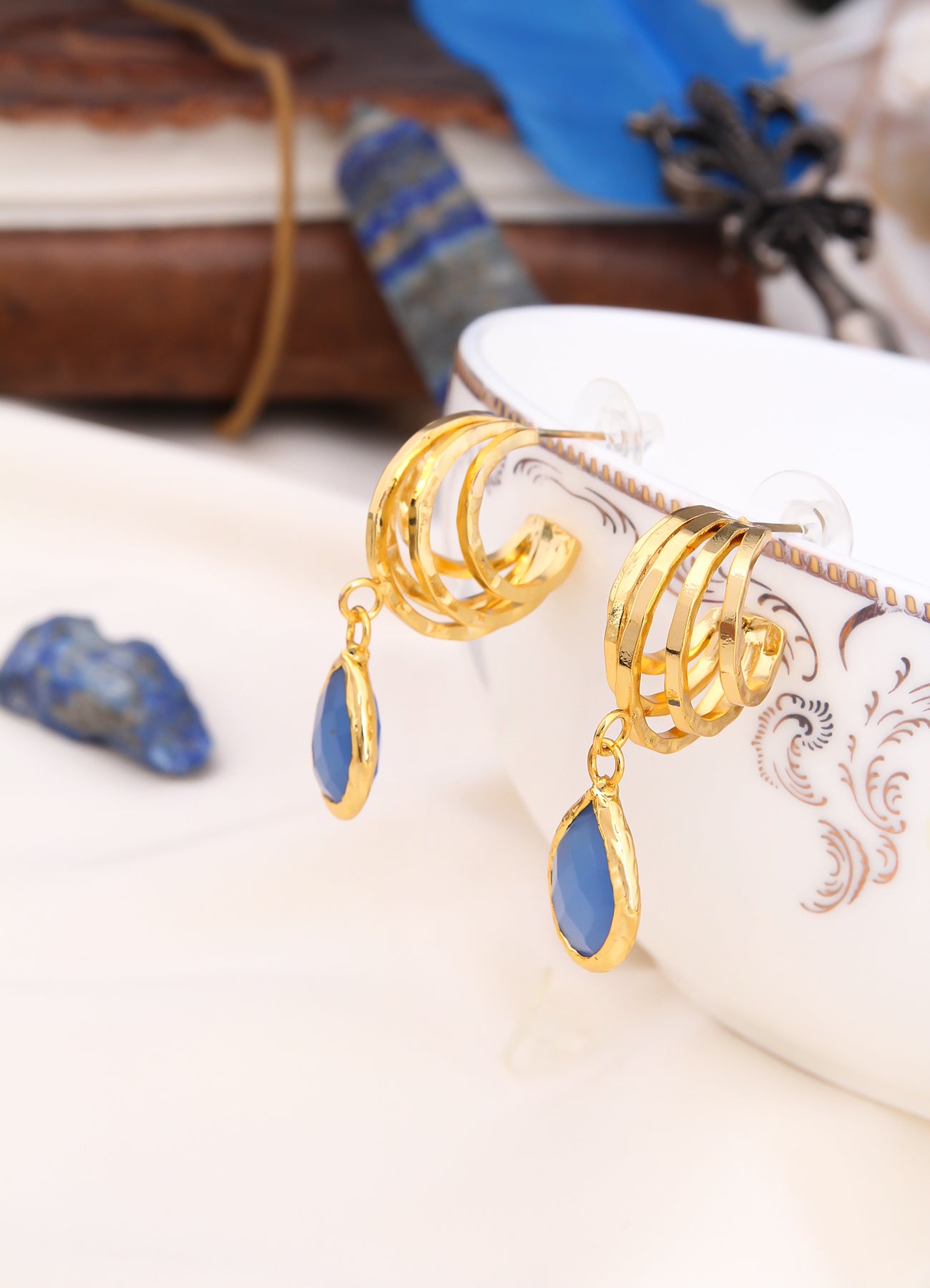 Aquamarine Boucles D'oreilles