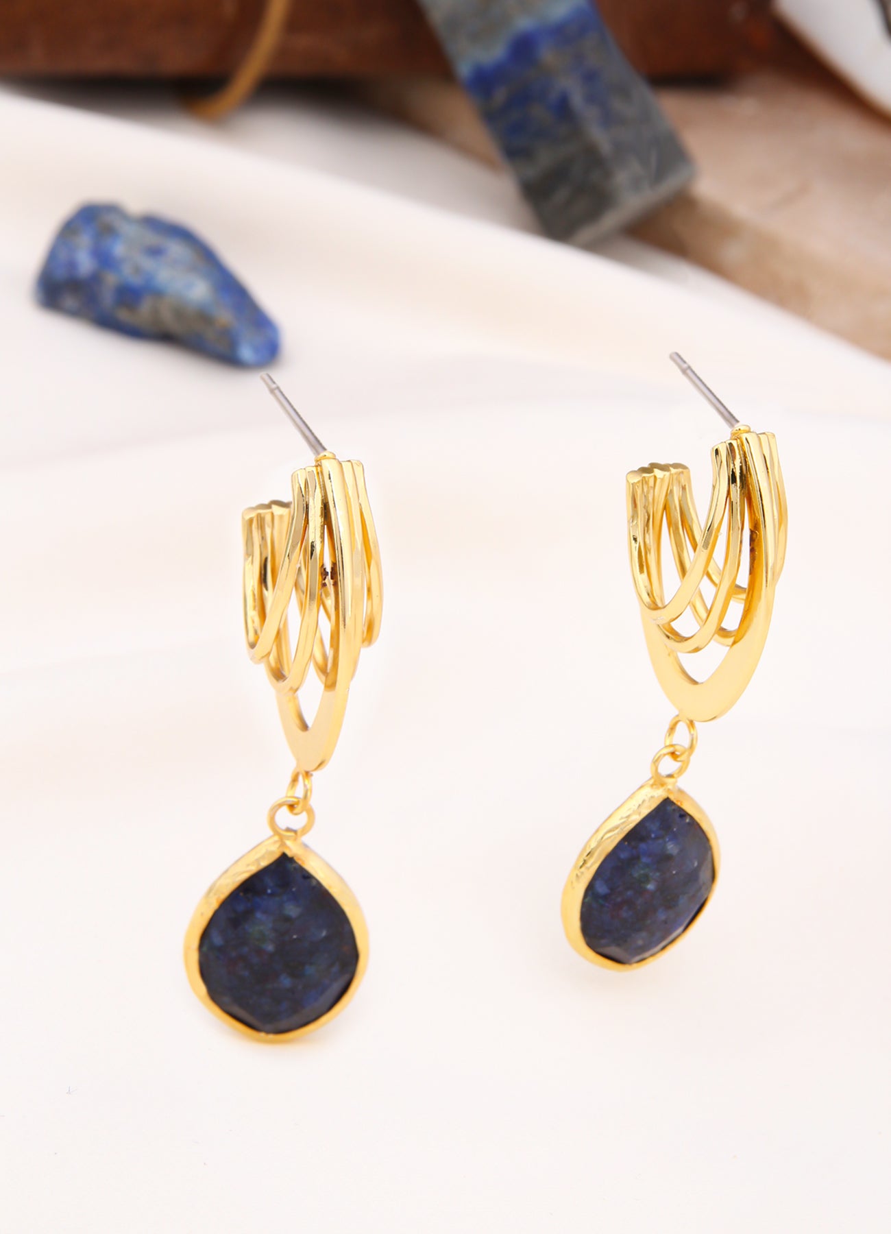 Lapis Earring