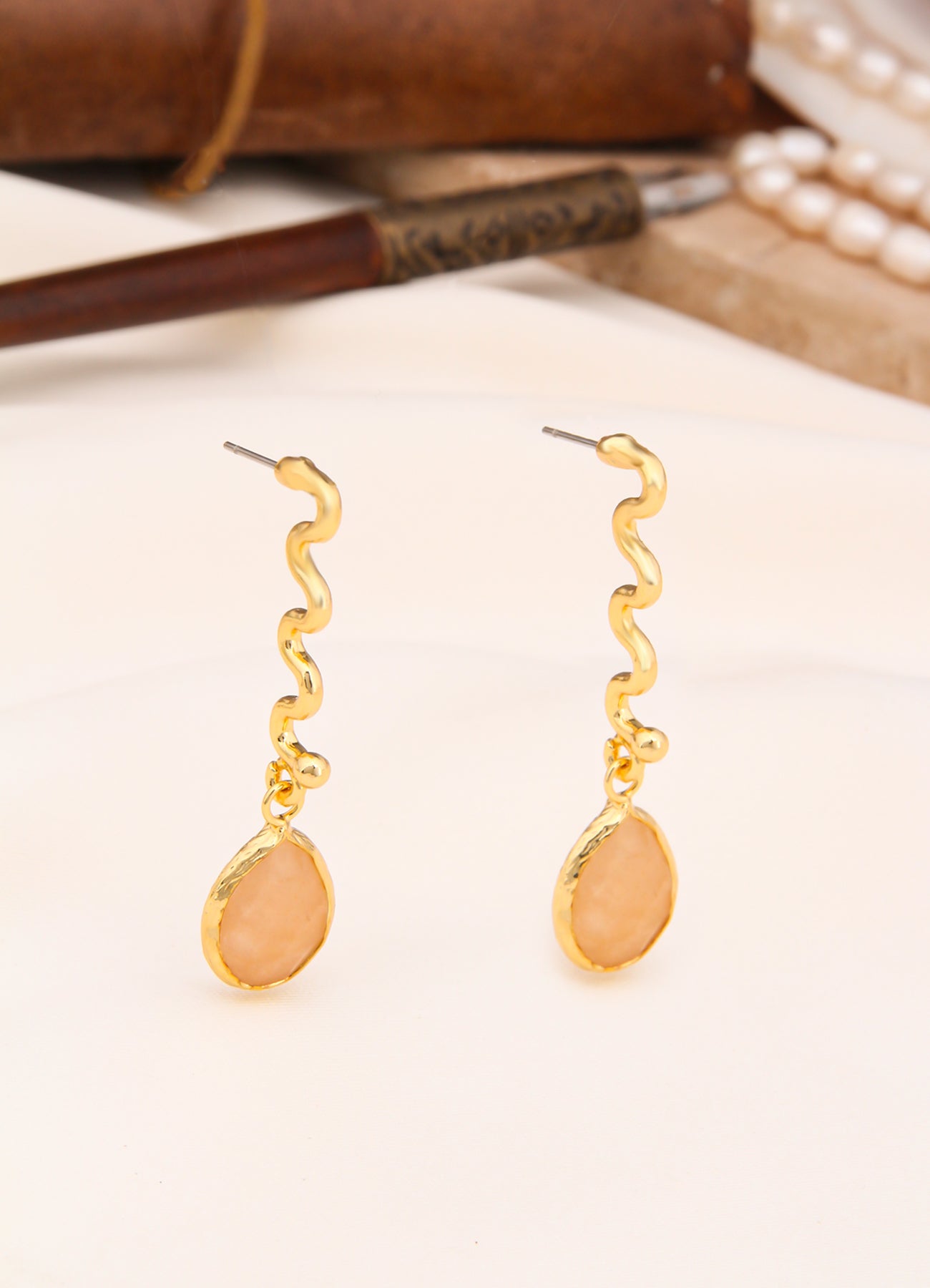 Sun Stone Boucles D'oreilles