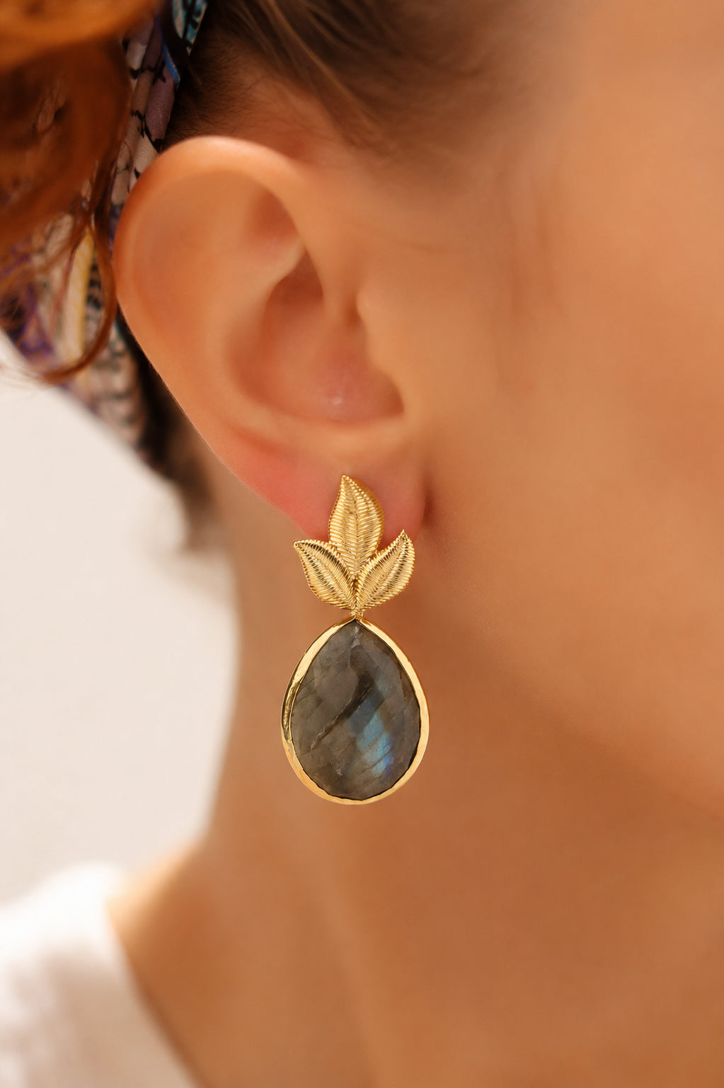 Labradorite Earring