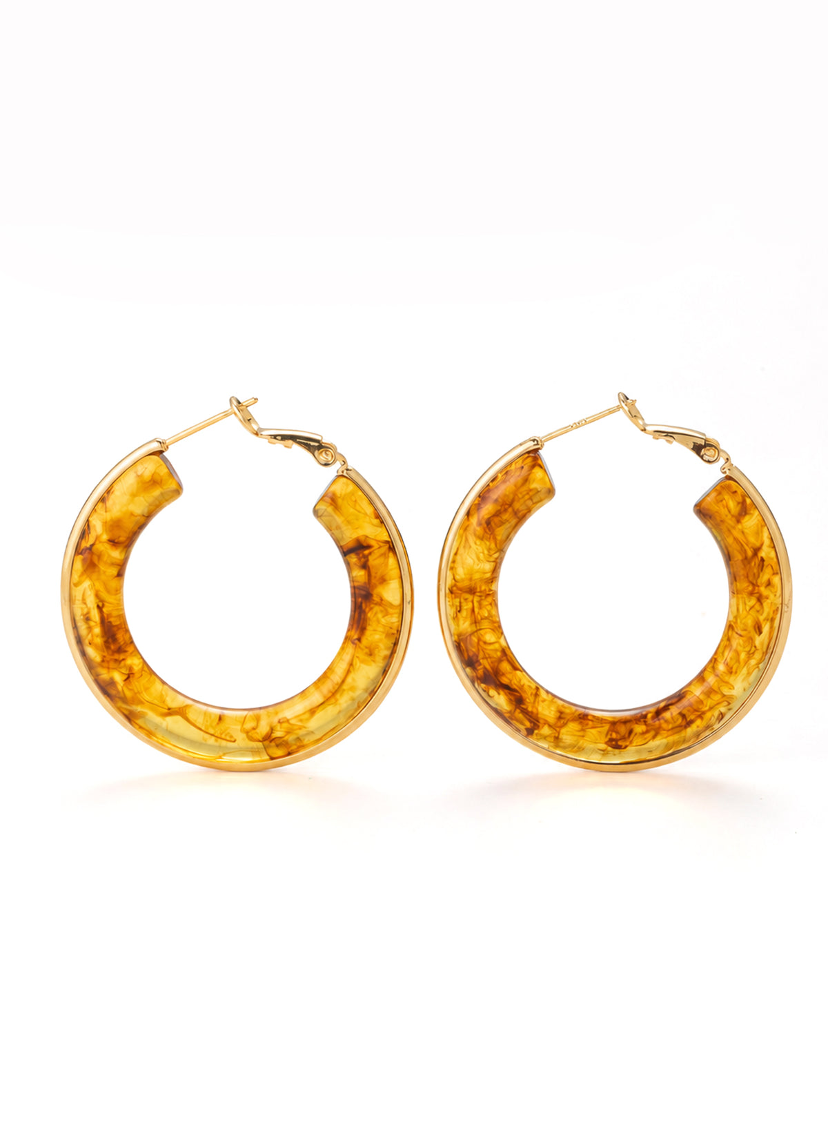 Tortoise Resin Earring