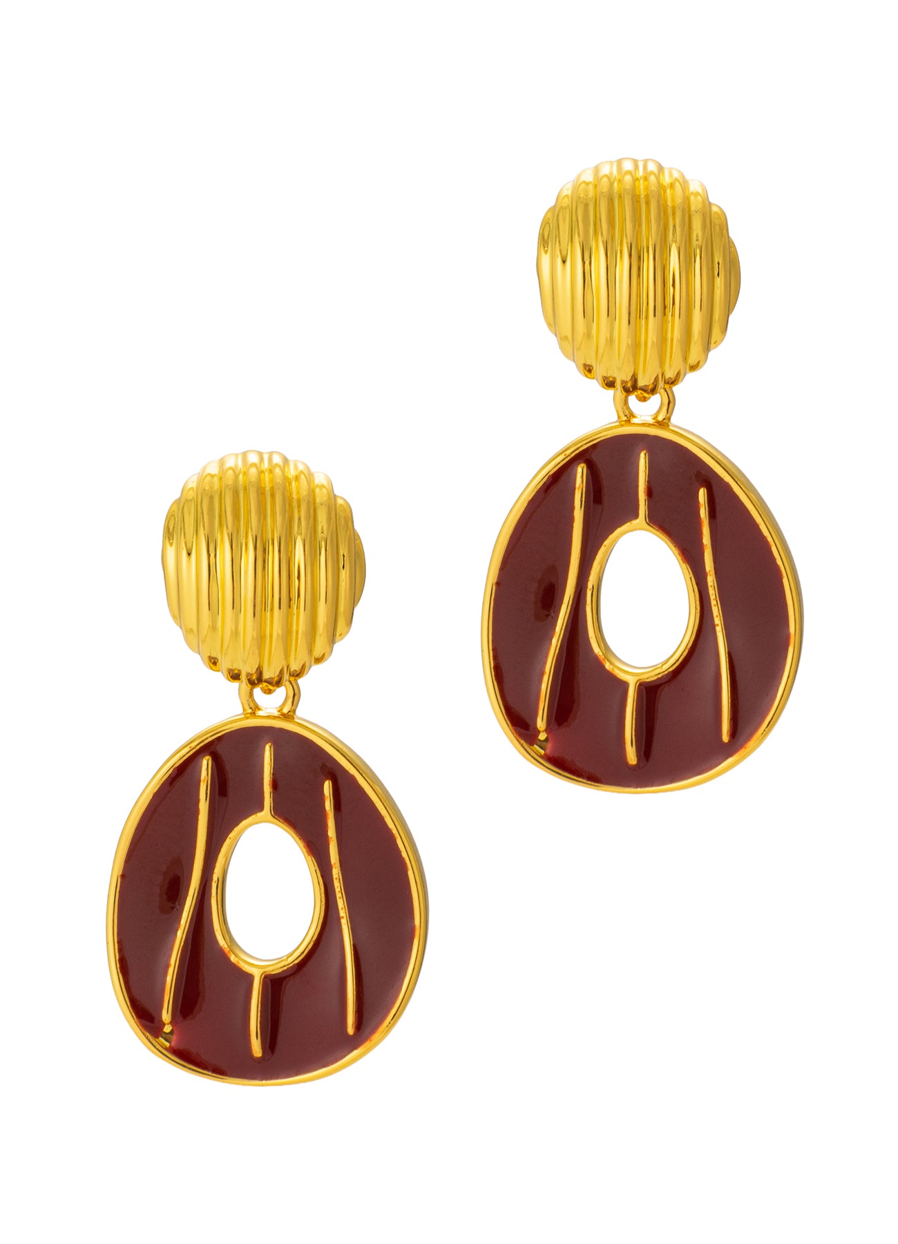 Enamel Earring